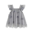 thumbnail image 1 of Jamsmile Toddler Girls Dress Summer butterfly Fly Sleeve Holiday Tulle Mesh Dance Party Dresses Kids Girls Lace Long Princess Dresses, 1 of 4