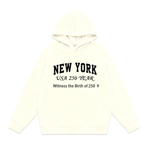 Jamsmile Toddler Girls Hoodies Pullovers New York Print Hoodie Sweatshirts Cozy Hooded Outdoor Children Girls Oversized Tops
