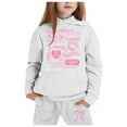 thumbnail image 1 of Jamsmile Toddler Girls Outfits Sets Long Sleeve Hoodies Tops + Pants Kids Boys Outfits 2 Piece Sports Tracksuits, 1 of 4