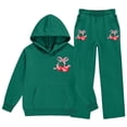 thumbnail image 1 of Jamsmile Toddler Girls Outfits Sets Sports Tracksuits Cherry Print Hooded Sweatpants And Joggings 2 Piece Children Girls Suits, 1 of 4