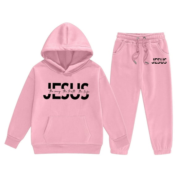 Jamsmile Toddler Girls Outfits Sets Spring Cozy Warm Jogger Pants Hoodie Tops With Cute Kids Girls Outdoor Tracksuits