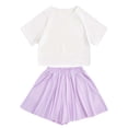 thumbnail image 1 of Jamsmile Toddler Girls Outfits Sets Summer 2 Piece Sportswear Solid Color Tops And Shorts Children Girls Athletic Wear Suits, 1 of 3