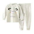 thumbnail image 1 of Jamsmile Toddler Girls Pajamas Children 2Pcs Tops + Pants Soft Autumn Spring Home Wear Sleepwear, 1 of 3
