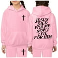 thumbnail image 1 of Jamsmile Toddler Girls Sets Children Kids Letters Print Long Sleeve Hoodies + Jogger Sweatpants Unisex 2Pc Tracksuits, 1 of 3
