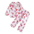 thumbnail image 1 of Jamsmile Toddler Girls Sets Home Clothes Long Sleeve Cute Heart Print Loungewear Sleepwear Cozy Two Piece Girls Home Wear, 1 of 9