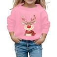 thumbnail image 1 of Jamsmile Toddler Girls Sweatshirts Autumn Winter Long Sleeve Crewneck Sweatshirts Oversized Trendy Girls Xmas Pullover Tops, 1 of 4