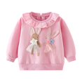 thumbnail image 1 of Jamsmile Toddler Girls Sweatshirts Cute Rabbit Print Hoodie Long Sleeve Pullover Sweatshirts Autumn Winter Casual Soft Child Girls, 1 of 4