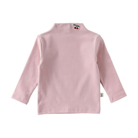Jamsmile Toddler Girls Tshirts Autumn Winter Solid Basic Cozy Hoodies Cute Casual Embroidery Pullovers Children Girls Tops