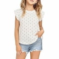 thumbnail image 1 of Jamsmile Toddler Girls Tshirts Short Sleeve Polka Dots Print Round Neck Tee Shirts Tops Oversized Casual Girls T-Shirts, 1 of 5