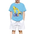 thumbnail image 1 of Jamsmile Toddler Girls Tshirts Short Sleeve Summer Excavator Print Casual Tees Soft Blend Shirts For Kids Girls Basic Tshirts, 1 of 3
