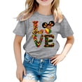 thumbnail image 1 of Jamsmile Toddlers Girls T-Shirts Graphic Love Letters Print Graphic Tee Shirts Comfy Round Neck Tops Summer Child Girls Tshirts, 1 of 4