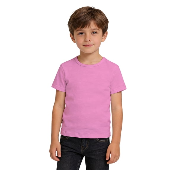 Jamsmile Toddlers Girls T-Shirts Soft Basic Solid Short Sleeve Shirts Casual Crewneck Tops Children Girls Tee Shirts