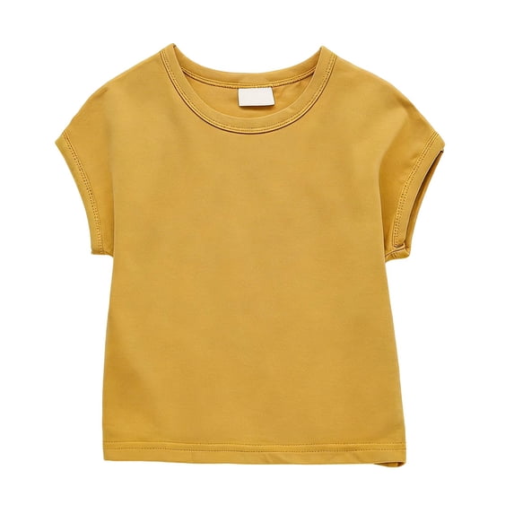 Jamsmile Toddlers Girls T-Shirts Soft Summer Short Sleeve Tee Shirts Loose Fit Casual Round Neck Girls Daily Wear T Shirts Tops