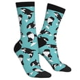 thumbnail image 1 of Jamsmile Women Crew Socks Cute Ocean Animals Print Casual Cotton Crew Socks Breathable Colorful Dress Socks, 1 of 2