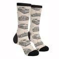 thumbnail image 1 of Jamsmile Women Crew Socks Novelty Cute Car Print Breathable Casual Socks Soft Comfort Crew Socks, 1 of 2