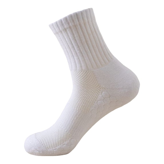 Jamsmile Women Crew Socks Solid Color Sports Basketball Socks Breathable Socks Soft Casual Comfort Socks