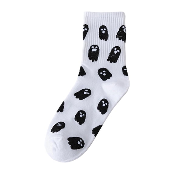 Jamsmile Women Crew Socks Summer Halloween Crew Socks Cartoon Novelty Comfortable Ankle Socks Daily Wear