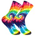 thumbnail image 1 of Jamsmile Women Crew Socks Tie Dye Print Everyday Comfort Casual Breathable Athletic Crew Socks, 1 of 5