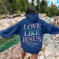 thumbnail image 1 of Jamsmile Women Hoodies Dress Hooded Sweatshirts Dress Casual Long Sleeve Tunic Dress Oversized Sweatshirts With Pocket, 1 of 8