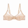 thumbnail image 1 of Jamsmile Women Push Up Bras Lace Bra For Women Bra No Underwire Thin Mesh Gathered Full Coverage Bras, 1 of 4