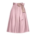 thumbnail image 1 of Jamsmile Women Skirts Bow Tie Waistband Adjustable Wrap Casual Skirts ClubWear Cocktail Party Wedding A-Line Midi Skirts, 1 of 2