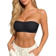 thumbnail image 1 of Jamsmile Women Strapless Bras Seamless Strapless Push Up Bras Convertible Wireless Underwire Support Bralette Padded Bandeau Bra, 1 of 5