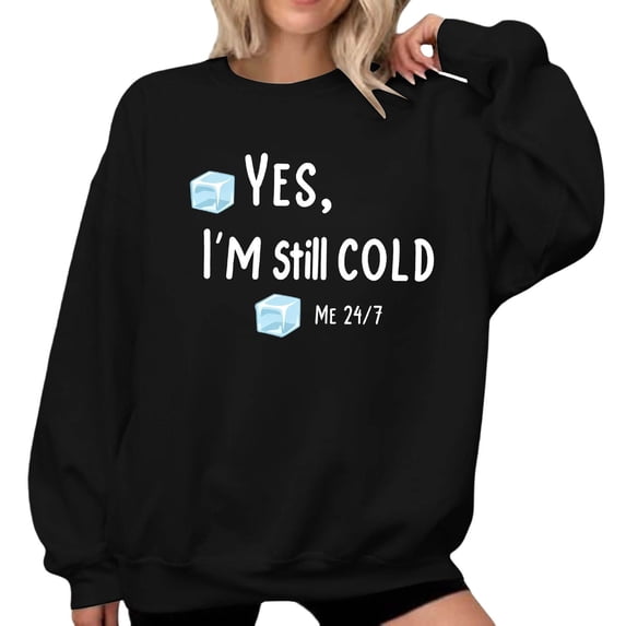 Jamsmile Women Sweatshirts Autumn Graphic Letters Print Sweatshirts Lightweight Comfort Oversized Crewneck Ladies Pullovers