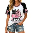 thumbnail image 1 of Jamsmile Women T-Shirts Cancer Awareness Month Print Tee Shirts Soft Short Sleeve Crew Neck Tunic Graphic Tshirts, 1 of 5