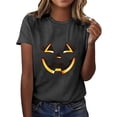 thumbnail image 1 of Jamsmile Women T-Shirts Graphic Halloween Print Tee Shirts Comfort Soft Short Sleeve Tops Vacation Loose Fit Trendy T‑Shirts, 1 of 6