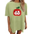thumbnail image 1 of Jamsmile Women T-Shirts Oversized Graphic Moon Print Tee Shirts Tops Casual Soft Blend Loose Fit Lightweight Tshirts, 1 of 4