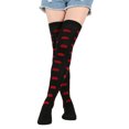 thumbnail image 1 of Jamsmile Women Thigh High Socks Love Heart Print Over The Knee Long Stockings Leg Warmers Soft Outdoor Socks, 1 of 3