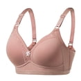 thumbnail image 1 of Jamsmile Women Tshirt Bra Comfortable No Steel Ring Supportive Wireless Push Up Bras Full Coverage Seamless T-Shirt Padded Bras, 1 of 4