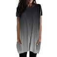 thumbnail image 1 of Jamsmile Women Tshirts Long Tops Summer Loose Pullovers Round Neck T-Shirts Short Sleeve Tunic Tee Shirt With Pockets Tops, 1 of 5