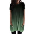 thumbnail image 1 of Jamsmile Women Tshirts Long Tops Summer Loose Pullovers Round Neck T-Shirts Short Sleeve Tunic Tee Shirt With Pockets Tops, 1 of 5