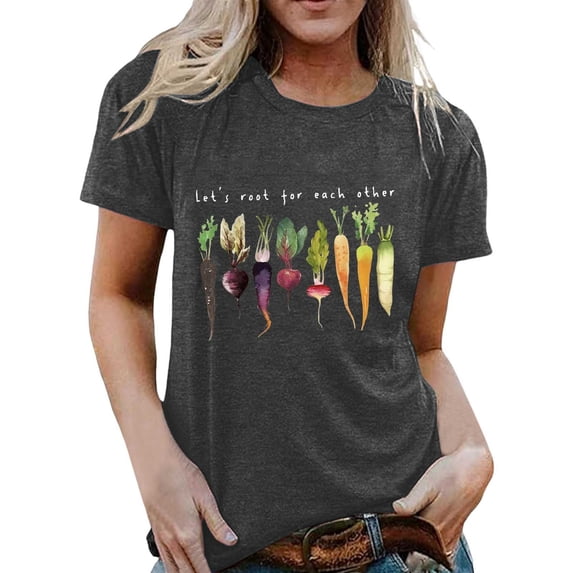 Jamsmile Women Tshirts Summer Casual Short Sleeve Crew Neck Graphic Print T Shirts Casual Comfort Graphic Trendy Tee Shirts