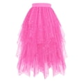 thumbnail image 1 of Jamsmile Women Tulle Skirts Elegant Sheer Mesh Layered Midi Skirts With Ruffled Hem Flowy Party Wear Elastic Waist Tutu Skirts, 1 of 2