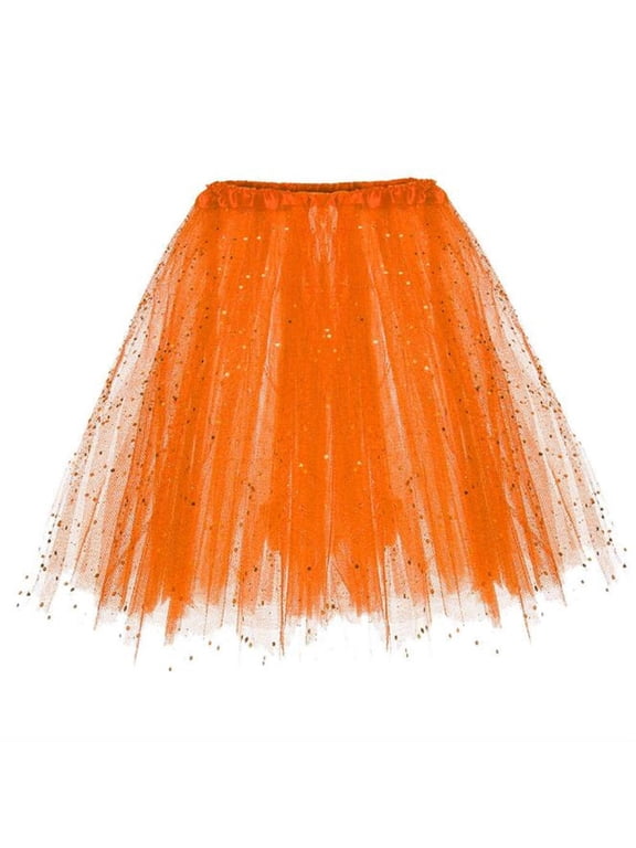 Women Tulle Skirts Puffy Mesh Layered Performance Clubwear Tutu Skirts Carnival Party Tulle Dance A-Line Skirts