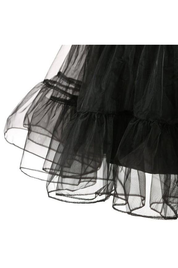 Women Tulle Tutu Skirts Dance Pleated High Waist Vintage A-Line Skirts Holiday Mesh Layered Prom Party Midi Skirts