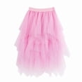thumbnail image 1 of Jamsmile Women Tutu Tulle Skirts Elegant Midi High Waist Flowy Layered Tutu Tulle Skirts A Line Daily Wear Chiffon Party Skirt, 1 of 3