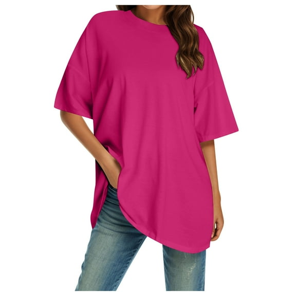 Jamsmile Womens Tshirts Crew Neck Fitted Basic Tops Short Sleeves Summer Tshirts Tops Classic Oversized Pullovers Classic Trendy Athletic Tee Shirts