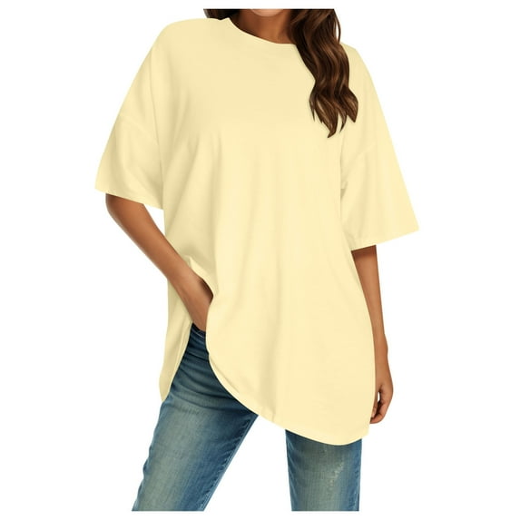 Jamsmile Womens Tshirts Crew Neck Fitted Basic Tops Short Sleeves Summer Tshirts Tops Classic Oversized Pullovers Classic Trendy Athletic Tee Shirts