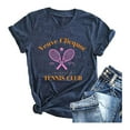 thumbnail image 1 of Jamsmile Womens Tshirts Summer Graphic Tennis Print Cotton Short Sleeve Tops Tshirts Oversized Athletic Ladies Basic Loose Tees Shirts, 1 of 2