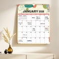 thumbnail image 1 of Jan 2026 - Dec 2026, 8.5 x 11 In, 2026 Calendar 12 Months, Small Monthly Calendar 2026 Vertical, Thick Paper, Ruled Blocks, Holidays, To-do ＆ Notes, 1 of 3