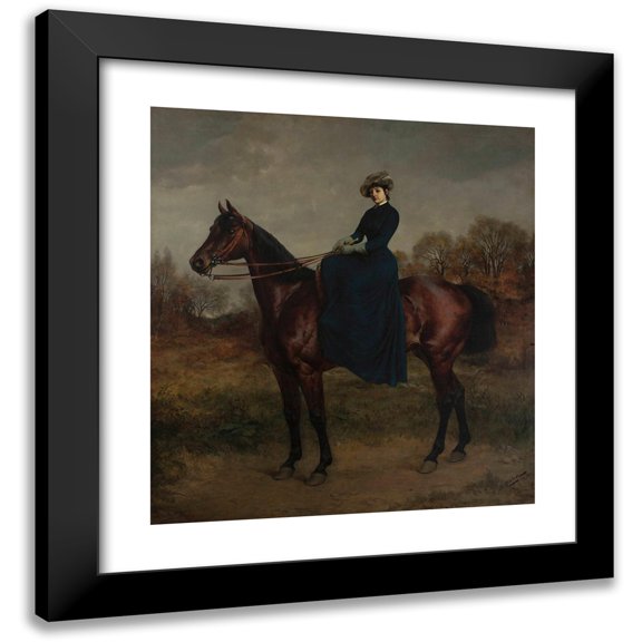 Jan Bogumił Rosen 12x13 Black Modern Framed Museum Art Print Titled - Amazon Woman (1882)