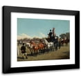 thumbnail image 1 of Jan Bogumił Rosen 14x12 Black Modern Framed Museum Art Print Titled - Contest of Carriages at the Ujazow Castle Square (1881), 1 of 1
