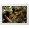 thumbnail image 1 of Jan Brueghel the Elder 18x14 White Modern Wood Framed Museum Art Print Titled - The Land of Paradise - Detail, 1 of 4