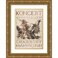 thumbnail image 1 of Jan Bulas 18x24 Gold Ornate Framed and Double Matted Museum Art Print Titled - Symphony Concert of the Harmony Orchestra (1910), 1 of 4