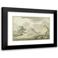 thumbnail image 1 of Jan Bulthuis 18x13 Black Modern Framed Museum Art Print Titled - Farmhouse on the Split of a Country Road (1783), 1 of 5