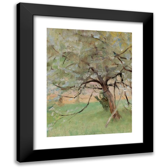 Jan Ciągliński 12x14 Black Modern Framed Museum Art Print Titled - Apple Tree (circa 1900)