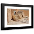 thumbnail image 1 of Jan Ciągliński 14x11 Black Modern Framed Museum Art Print Titled - Ancient Ruins. from the Journey to Egypt (1903), 1 of 5